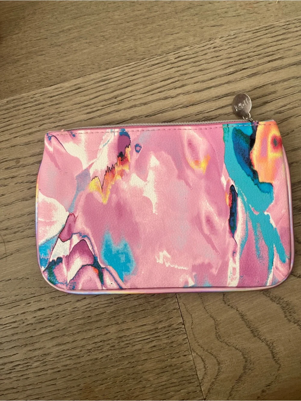 Pink Abstract Print Women's Pouch